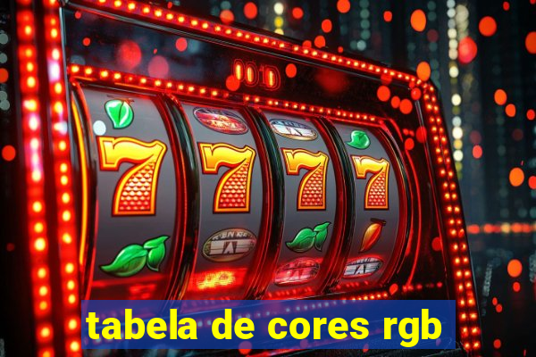 tabela de cores rgb